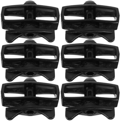 Toyvian Lot de 6 Tendeurs de Câble en Abs Noir pour Fil de Clôture, Facile à Utiliser et Résistant aux Intempéries, pour Clôtures Extérieures