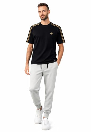 Intimitaly IRGE BE ACTIVE - Tuta Uomo Sportiva, Maglia in Cotone e Pantalone in French Terry, Regular Fit, per Palestra e Tempo Libero