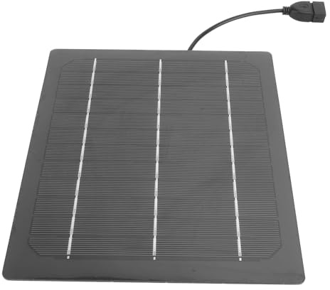Petit panneau solaire 7W 5V, chargeur solaire, monocristallin à haute efficacité pour ventilateur de Camping, batterie externe pour téléphone