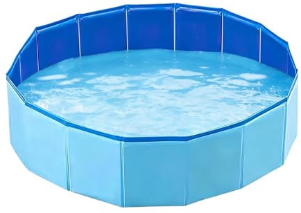 Generico Piccola Piscina Vasca Pieghevole Portatile Antiscivolo 120×30 cm