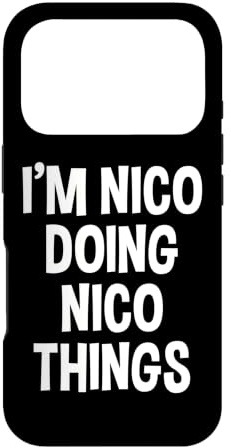 Hülle für iPhone 17 Pro I'm Nico Doing Nico Things Lustiger Spruch