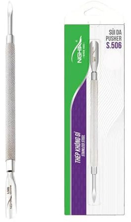 Professional Stainless Steel Deluxe Cuticle Pusher S-506 by nghia