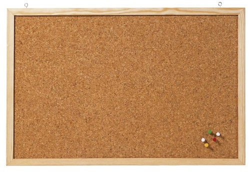 Korktafel Memoboard, 40 x 30 cm, braun
