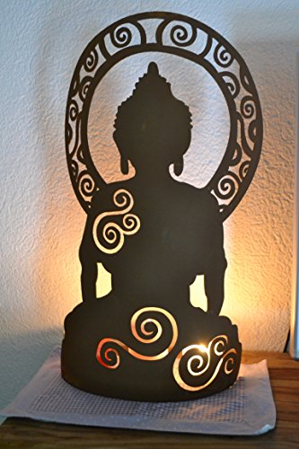 Ganesha- große dekorative Ganesha-Figur für Haus und Garten - aus Stahl mit Edelrost