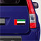 Vinyl-Aufkleber für Stoßstangen oder Helme, Motiv Flagge der Vereinigten Arabischen Emirate / Dubai / Abu Dhabi, 5 x 2,6 cm, 4 Stück