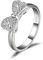 JewelryPalace Wickelring Schleife Verlobungsring Unendlichkeit Promise Eheringe Ring Silber 925 Damen, Zirkonia Silberringe Trauringe Damenring Hochzeitsringe Antragsring Ringe, Damen Schmuck