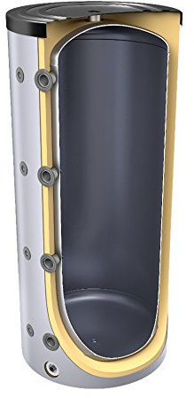 500 Liter Pufferspeicher/Heizungsspeicher - Warmwasserspeicher für Heizungswasser, ohne Wärmetauscher, inkl. Isolierung. Für Brauch- und Trinkwasser siehe emaillierte EWS8B Reihe.