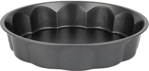 Space Home - Carbon Steel Non-Stick Savarin Mould - Classic Ring Cake Tin - 28 cm