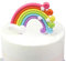 Rainbow Cake Topper Cupcake Pick Wedding Birthday Party Favor Dessert Rainbow Design Cake Pick