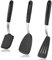 Silicone Spatula Turner for Nonstick Cookware - GEEKHOM 600°F Heat Resistant Flexible Kitchen Spatula, Small Cooking Utensils Non Scratch Spatulas, Accessory for Burger, Egg, Baking