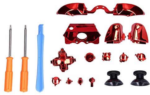 Kit de Bouton de Contrôleur de Jeu de Remplacement LT/RT LB/RB Pièces de Réparation de Bouton avec Jeu de Tournevis pour Contrôleur pour One Elite X1