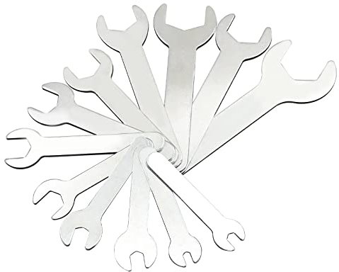 ZHHXYanh Open End Wrench Set, Single Open Ended Wrench Set, Combination Spanner Set, Super Thin Open End Wrench Set, Multi-Functional Repair Tool 4mm-23mm Portable for Narrow Space