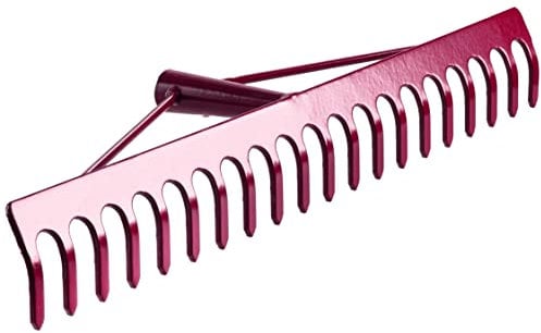 Heavy-Duty Garden Rake - Stiffened Steel Head Only- for Levelling Soil, Raking Stones, Bark and Gravel, Clearing Leaves and Grass, Lawn and Allotment Maintenance (59 cm / 23)