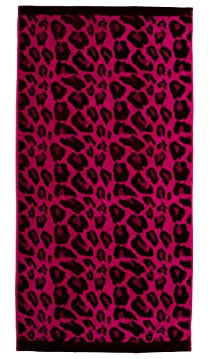 BIANCHERIAWEB Telo Mare Jacquard Spugna Asciugamano Spiaggia Disegno Elettra Telo Mare Fucsia