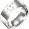 Ericetion Ukrainischer Kartenmuster Edelstahlring - Einfacher Vintage Gothic Finger Ring Für Frauen & Männer