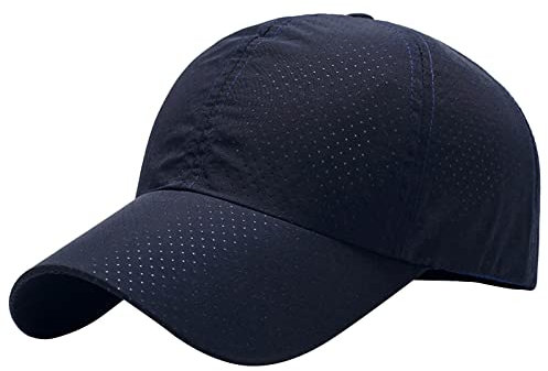 Visor Cap Sonnenhut Sonnenkappe Tenniskappe mit Sonnenblende für Damen Herren Einstellbar Sommerhut Baseball Kappe Baseballmütze Freizeit Sommer Unisex Visor Cap Sport Sonnenschutz (y3-Navy, One Size)