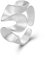 Lllunimon 925 Sterling Silber Falten Welle Ring, Matte Statement Ringe Minimalismus Einstellbare Stapelbar Ring Für Frauen Mädchen