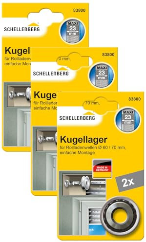 Schellenberg 83800 Kugellager Maxi, 2 Stück (Packung mit 3)