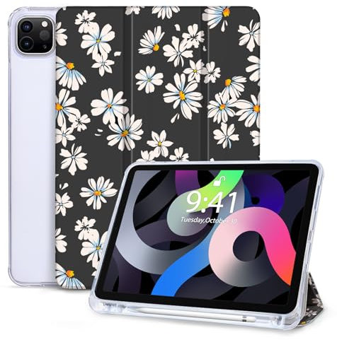 Vozehui Funda para iPad Pro de 11 pulgadas 2022/2021/2020/2018, funda protectora tri-fold con función de encendido automático/sleep funda para iPad de 11 pulgadas