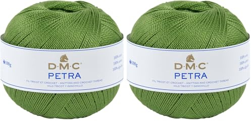 DMC Petra Yarn, 100% Cotton, Colour (5905), Size 3 (Pack of 2)