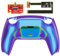eXtremeRate Rise2.0 Remap Kit Metallo per ps5 Controller BDM-010/020,Palette Paddles Back Button Programmabile per ps5 Joystick,Cover&Tasti Posteriori per Joypad-Arcobaleno Blu Viola