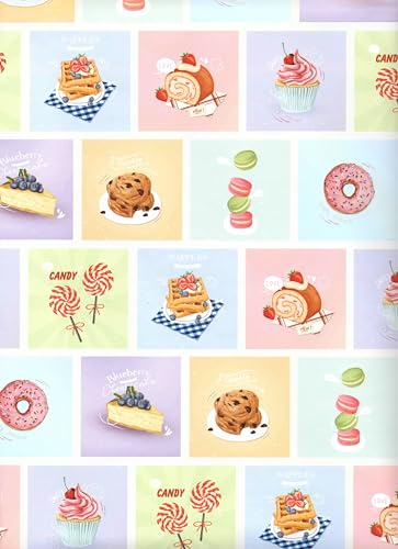 ARKRAFT Geschenkpapier Set 3 Bögen XXL Format 90 x 65 cm Verpackung ohne Plastik Papier FSC(18-9347)