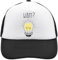 Watt? Funny Light Bulb Pun Mesh Back Trucker Cap Adjustable Snapback Hat Casu White, Schwarz , Einheitsgröße