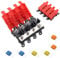 Boîte à Fusibles 3 Voies, 30A 60A 100A Porte-Fusible Midi avec 6 Fusibles Une Entrée et Trois Sorties Porte-Fusible en Cuivre pour Camping-Car Bateau Voiture Caravane