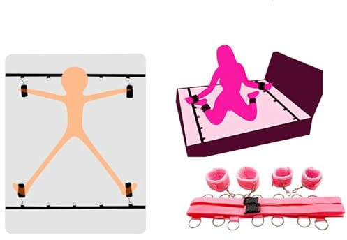 yilemeiyile Fascia Borsa Rosa per Ginnastica Bõndägë manette Abbigliamento Fitness Letto Šêsso per Coppia kit sadomaso Comodo Toys Erótītīcī
