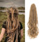 24 Inch Loose Wave Dreadlock Extensions 10 Strands Double Ended French Curly Synthetic Dreadlock Extensions 0.6CM Thin Soft Locs With Curly Ends Crochet Dreads for Black Women (27#)