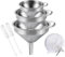 Gucass Set di 7 imbuti in acciaio inox, piccolo imbuto da cucina con manico, per marmellate con filtro a setaccio, imbuto per trasferire spezie, liquidi, in polvere, confetture, 5,7/11/13 cm