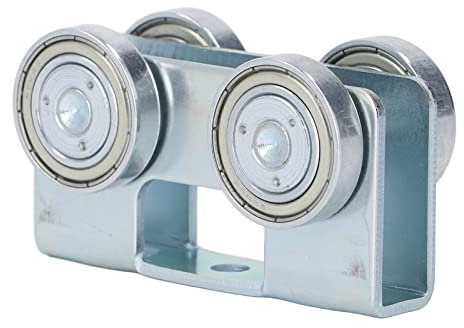 Leapiture Trolley-Baugruppe, Sicherheits-4-Rad-Träger-Rollenwagen-Baugruppe, leises Hebezeug, Zubehör für das Ziehen von Vorhang-Schiebetüren