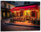Posterlounge Straßencafé in Paris Acrylglasbild von Jim Nix 18 x 13 cm Rot Wandbilder Wanddeko