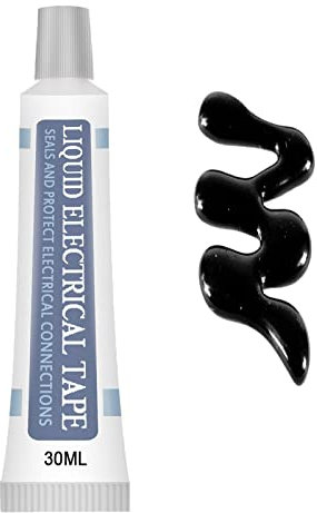 Ruban isolant liquide imperméable, séchage rapide, résistance à la température, noir, 30 ml, 12,5 x 3,5 x 2,2 cm