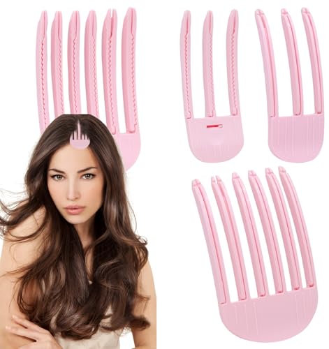 Lot de 4 pinces à cheveux volumineuses sans trace pour cheveux longs et courts, pince volume pour la racine des cheveux, outils de coiffure pour le volume