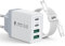 Aioneus Chargeur iPhone, 40W 4 Port Chargeur USB C Rapide Multiple Prise USBC avec 2m Cable USB C pour iPhone 16 15 Pro Max Plus 16e iPad, Samsung, Adaptateur Secteur Type C avec 60W Cable C vers C