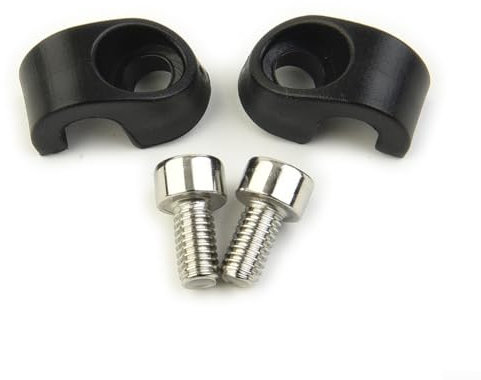 Niceminiwall 2 PCS Bike Bicycle Fork Brake Housing Buckle Brake Cable Hose Clamp Cable Guide,Compatible Maintenance Front Fork Wire Groove Tube Fixed