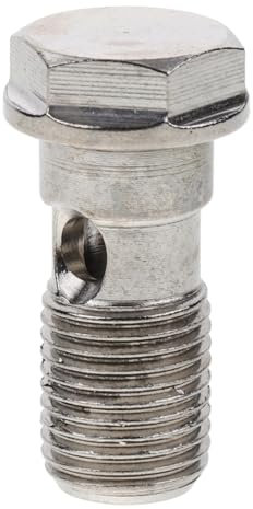 Zerodeko Stainless Steel Banjo Bolt Brake Fitting Adapter Quick Connector for Brake Oil Pipe Compatible with Various Car Models Reliable Design Prevents Oil Leakage Easy