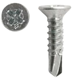 3.9mm x 16mm Upvc Fixing Screws in Silver Finish Pack Of 20