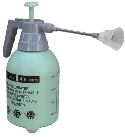 Tragbarer Drucksprüher – Gartenwerkzeug, verstellbar, 2 l, Verlängerung, ergonomischer Griff, wasserdichtes Design mit feiner Sprühkontrolle | für Blumen, Sträucher, Rasen