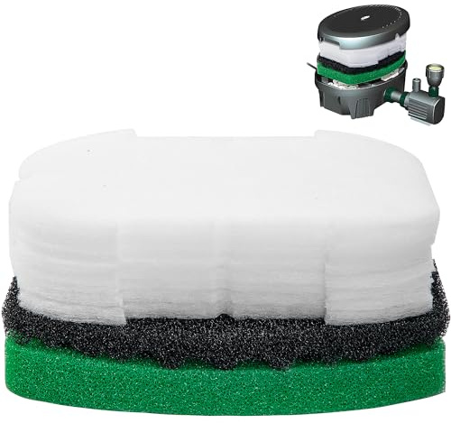 10 Pcs Pond Foam Filter for Ponds Maintenance Kit | Compatible with Inpond 5-in-1 6000 and 6-in-1 9000 Mode - Replacement Foam Ponds Filter Poly Pads for Outdoor Ponds