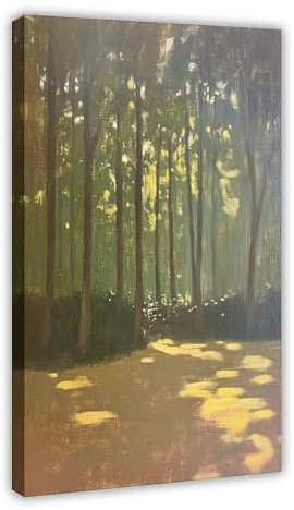IYTAFGYT Abstraktes Leinwand-Poster, Wald in der Sonne, Wandkunstdruck, Bild, Gemälde, 20 x 30 cm