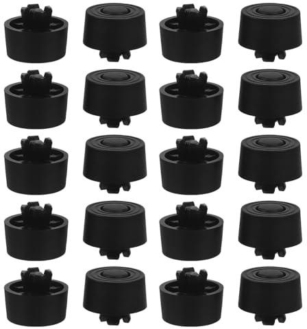 Warmhm 25pcs Chassis Vibration Feet PC Case Leg Pad Slip Push-in Computer Case Feet for Chassis Support Replacement for Openings