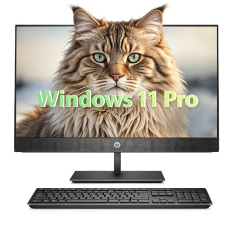 HP ProOne 600 G5 Todo-en-Uno Computadora de Sobremesa, con pantalla de 21,5 pulgadas, Intel Core i5-9500T, 16 GB de RAM, SSD de 256 GB, teclado QWERTY de EE. UU., WiFi, Bluetooth, Windows 11 Pro