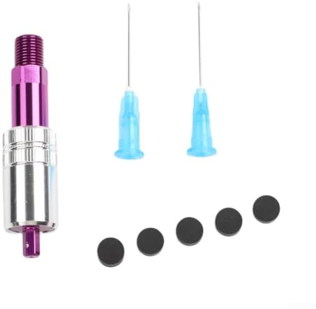 Caswynlife Bicycle Rear Shock Pump Tool High Pressure 700PSI for FOX for fusion CCDB Hidden Needle Aluminium Purple(A)