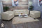 Mendler 3-1-1 Sofagarnitur Couchgarnitur Loungesofa Lille - Leder Creme