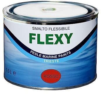 Marlin Flexy - elastische Gummi Farbe für Schlauchboote 500ml, Farbe:rot