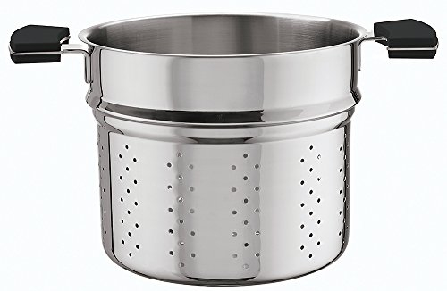 Sambonet 12 O 'clock Edelst./Silicone Grey Stock Pot Colander 20