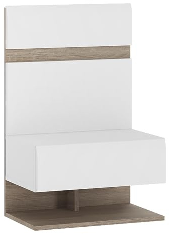 Furniture To Go Bedside Extension for Bed, White Gloss