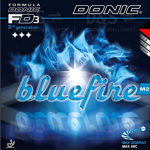 Tischtennis Belägen Donic Bluefire M2, 2,00 mm, rot
